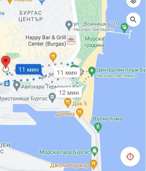 Апартаменты Студио В Центъра На Бургас Экстерьер фото